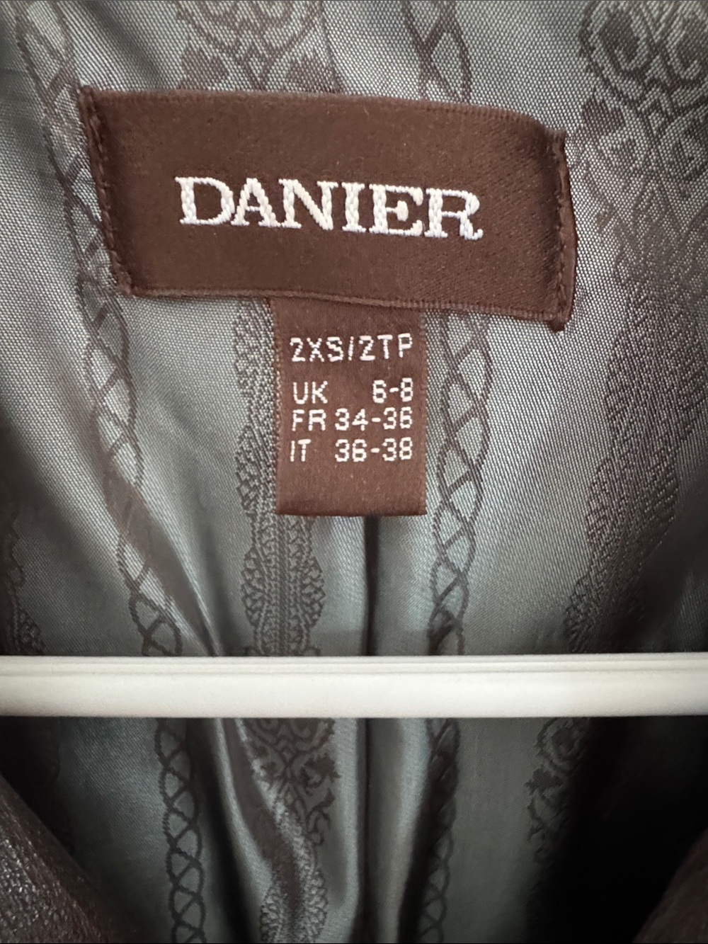 Danier Dark Brown Leather Moto Jacket - Picture 3 of 7
